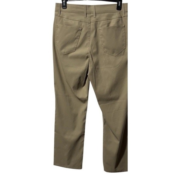 Weatherproof Vintage Men Tech Pants 40x29 Brown Khaki Stretch Lightweight - Picture 2 of 2